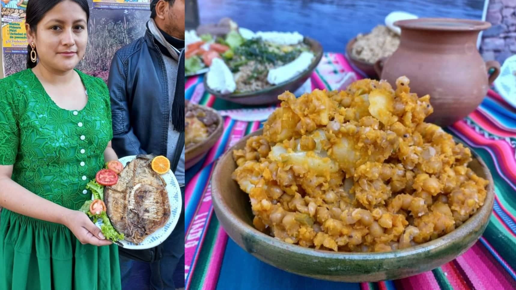 Fresh trout and traditional Bolivian dishes